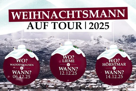 🎅 Weihnachtsmann auf Tour – Termine 2025